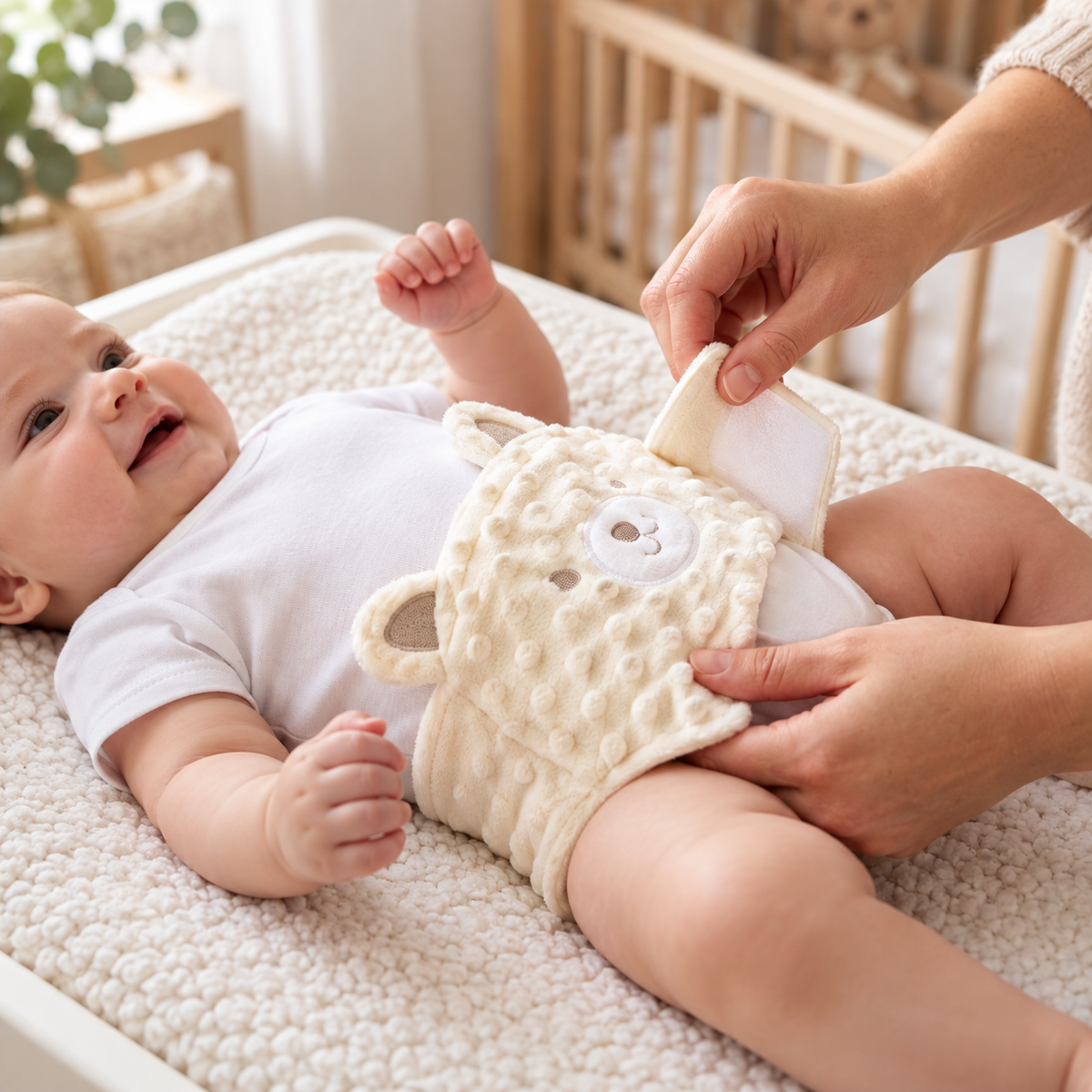 Nuzzli adjustable baby belly wrap